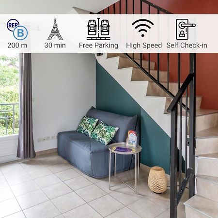 Le Duplex , Proche Gare Rer, Parking, Arrivee Autonome Apartment Palaiseau Luaran gambar