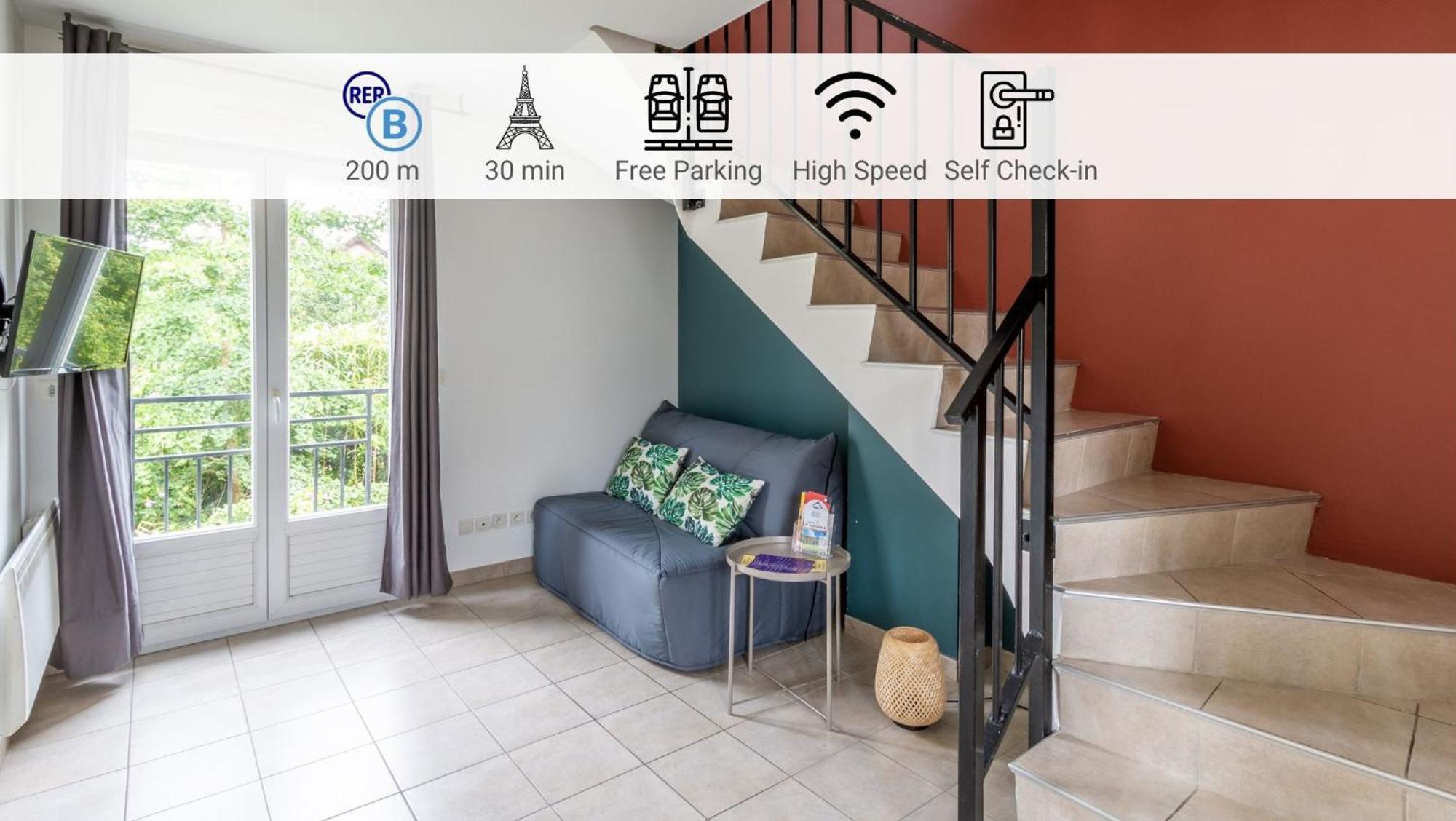 Le Duplex , Proche Gare Rer, Parking, Arrivee Autonome Apartment Palaiseau Luaran gambar